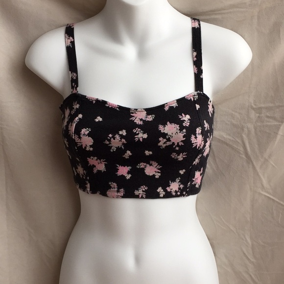 Garage | Floral Bandeau Crop Top - Picture 6 of 7